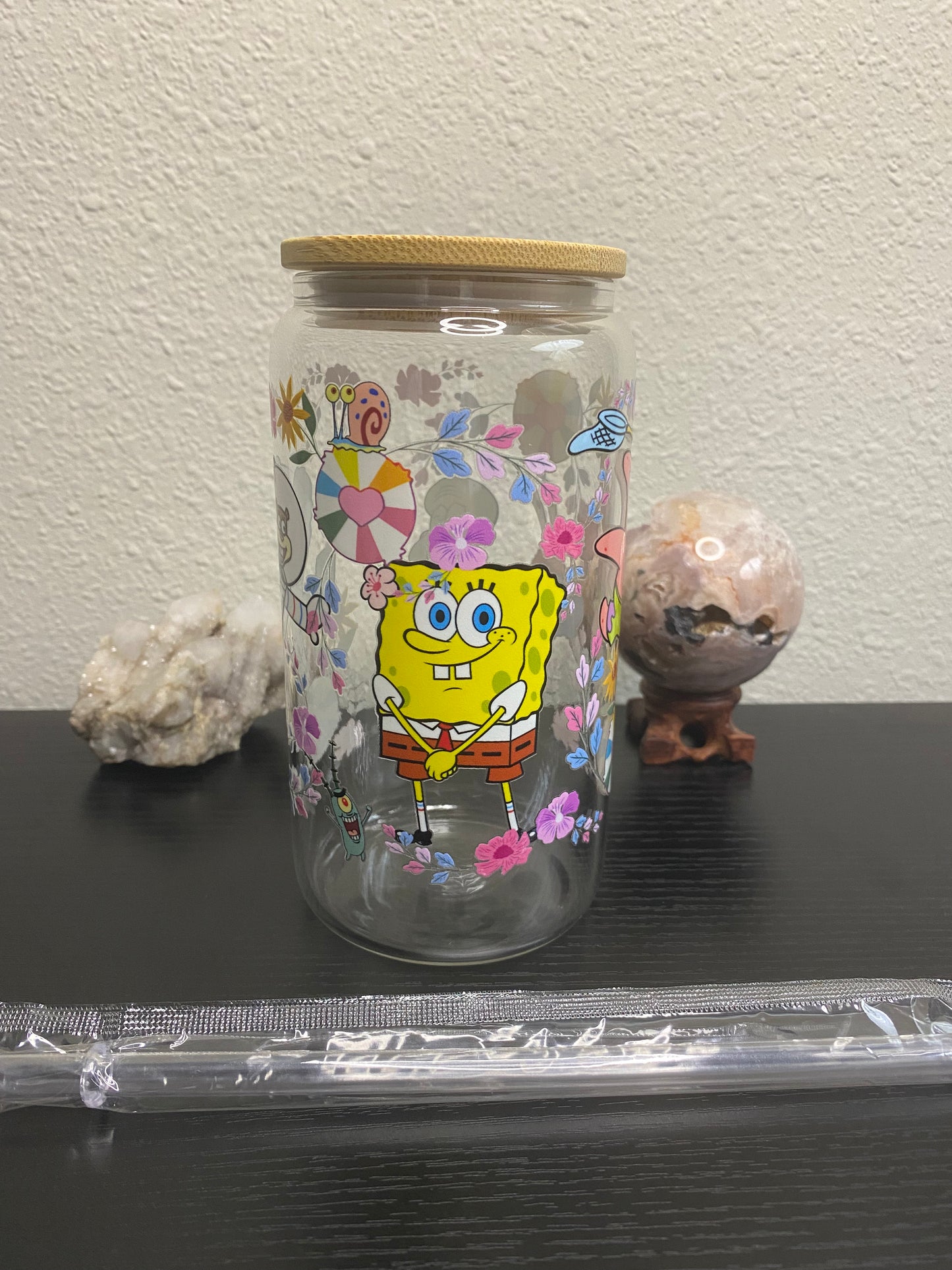 16OZ GLASS CAN TUMBLER CLEAR
