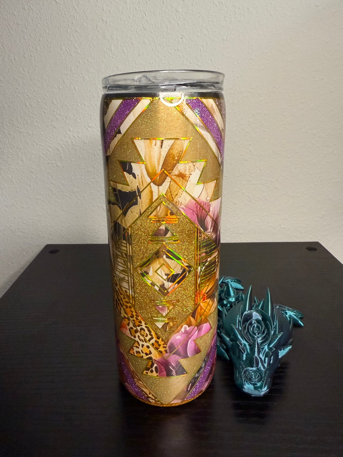 20oz Flowers Stainless Steel Tumbler